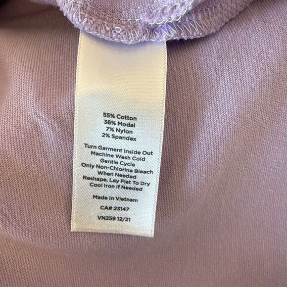 🟣 TALBOTS Lavender Sleeveless Fold Neck Top – Size Medium - Picture 5 of 6